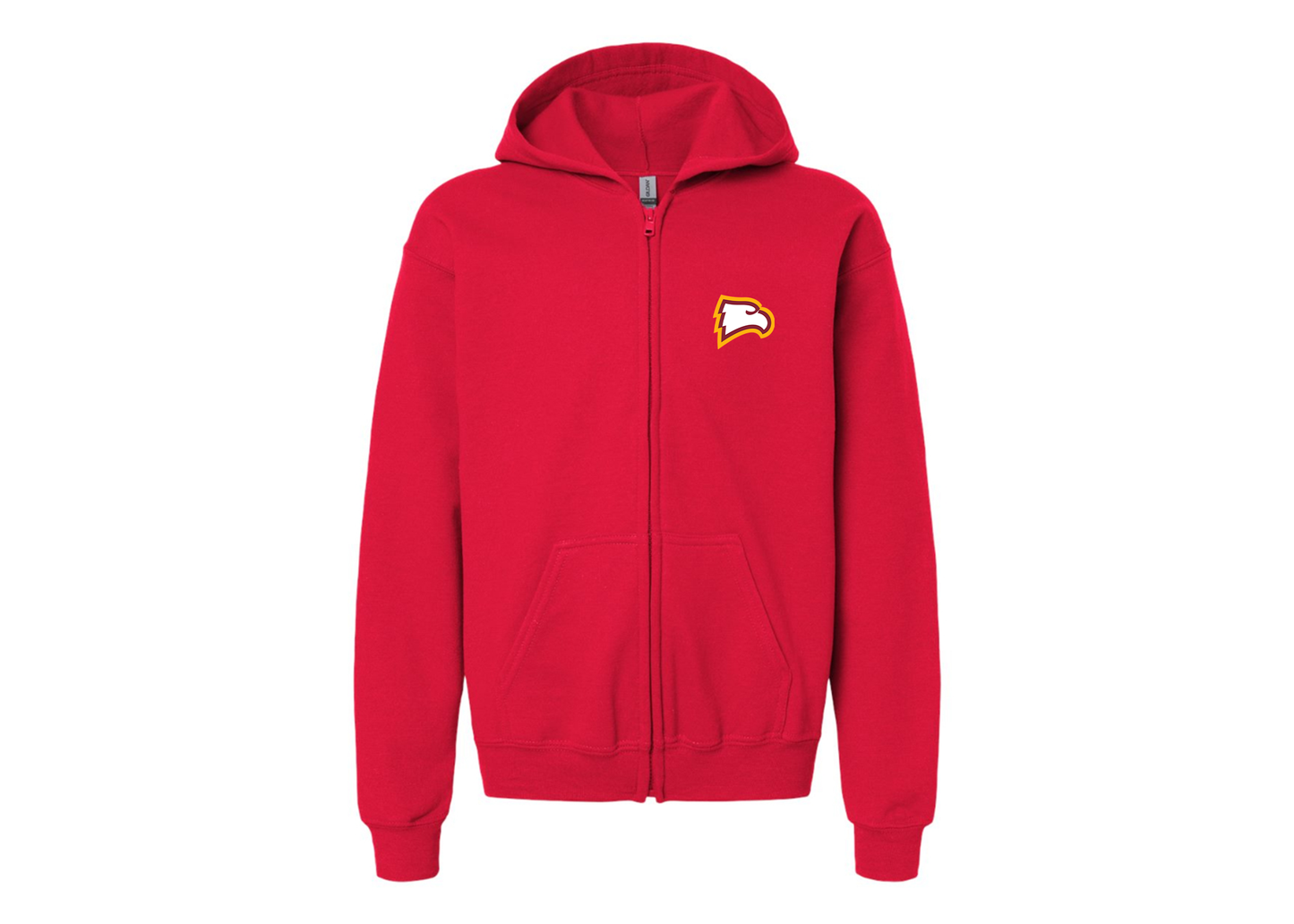 Gildan Heavy Blend Youth Winthrop Eagles Full Zip Hooded Sweatshirt