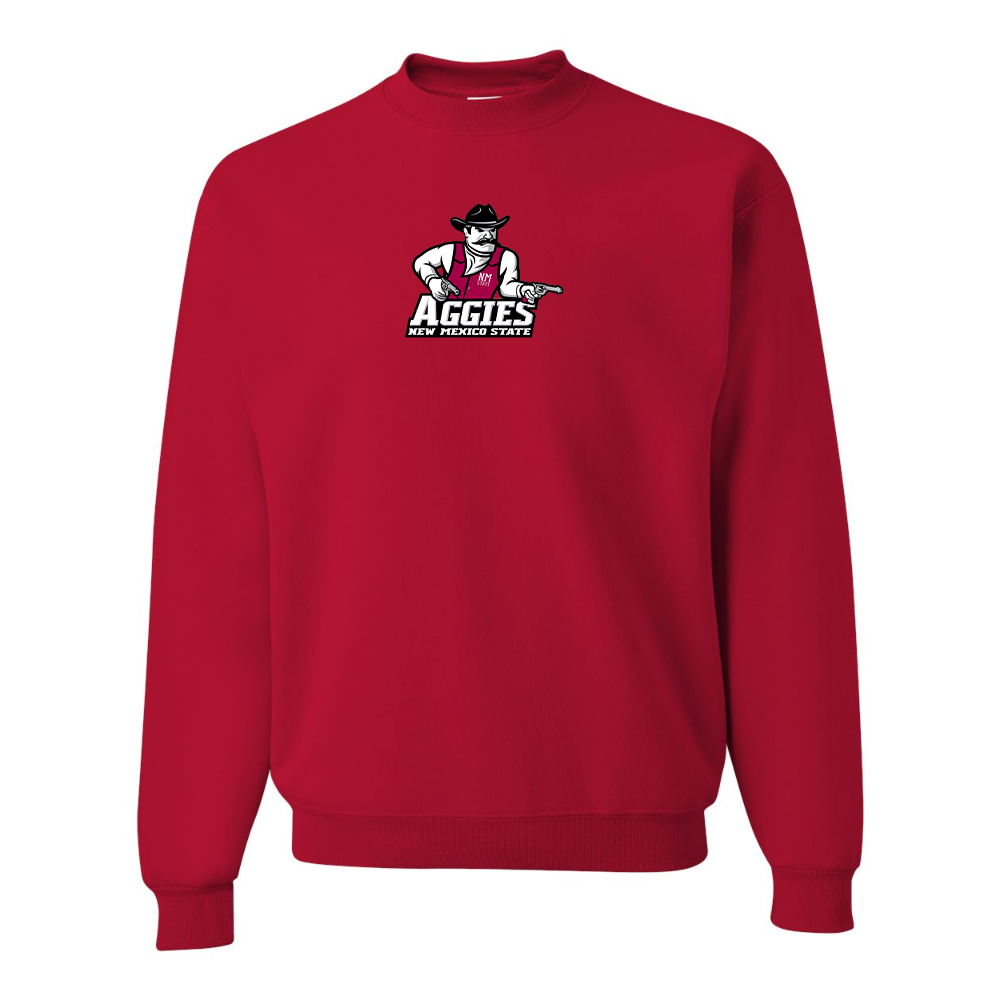 Men's Aggies New Mexico State Logo  JERZEES NuBlend Crewneck Sweatshirt