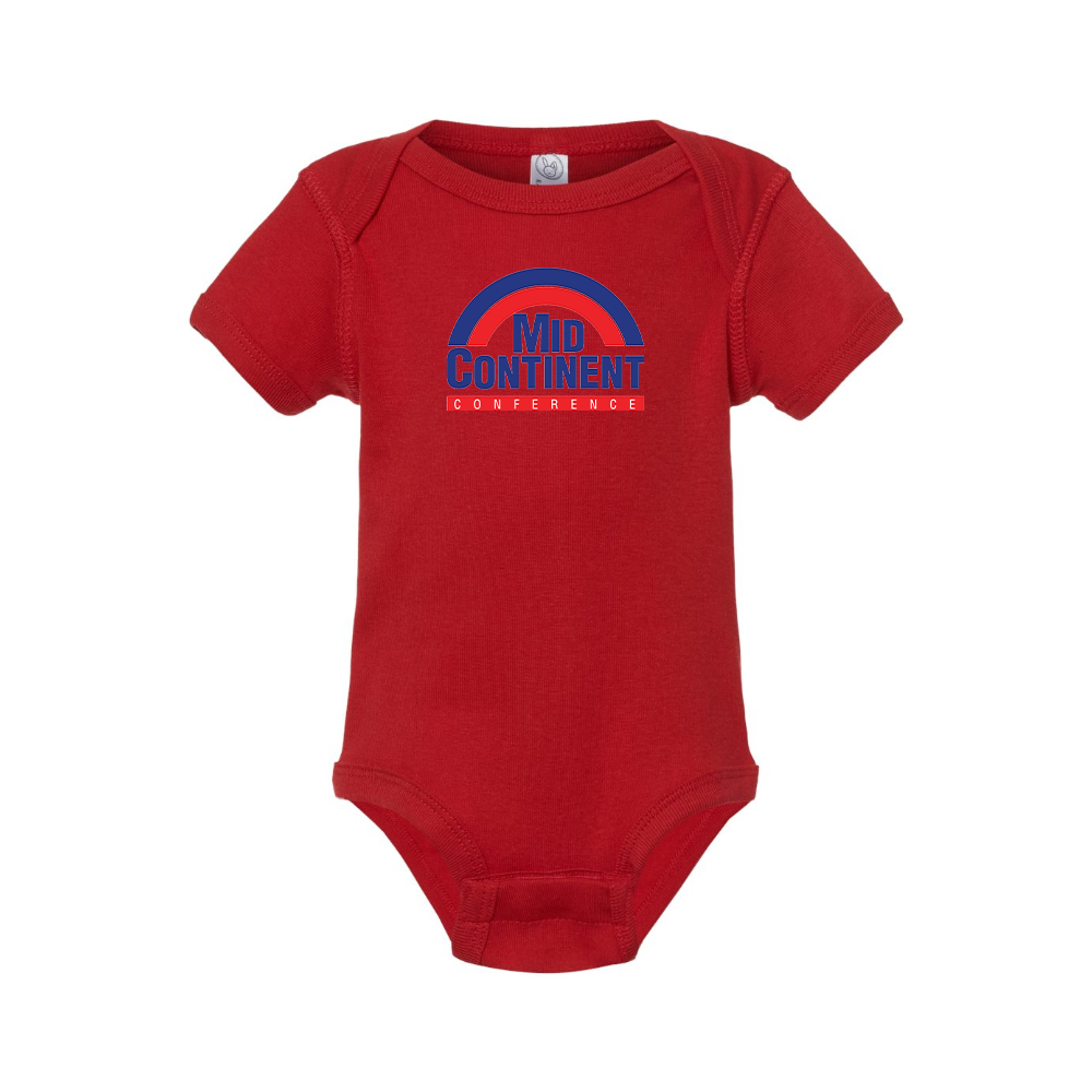 Mid Continent Conference Logo Baby Romper Onesie