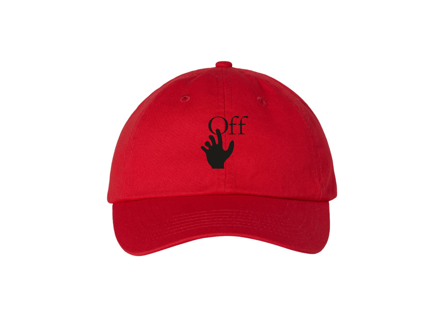 Off-White Hand Valucap Adult Bio-Washed Classic Dad Hat