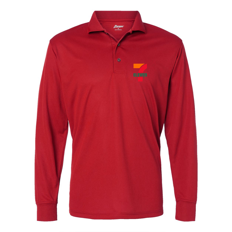 Men's 7 Eleven Logo Paragon Prescott Long Sleeve Polo