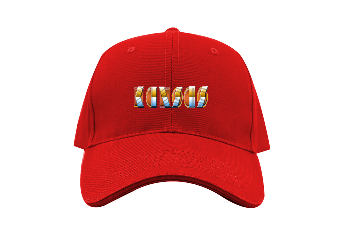 Kansas Logo Dad Baseball Cap Hat