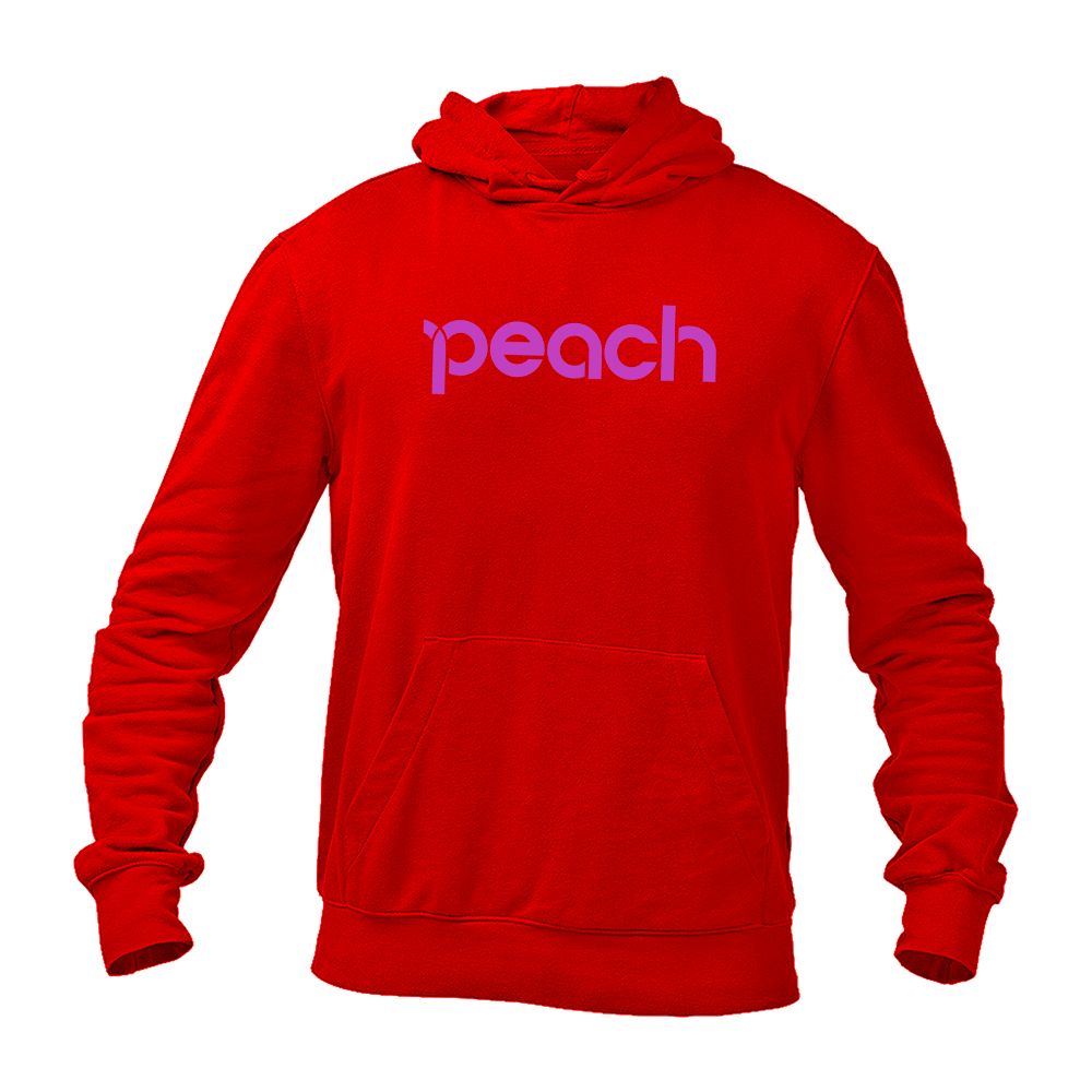 Men's Peach Aviation Logo Pullover Hoodie