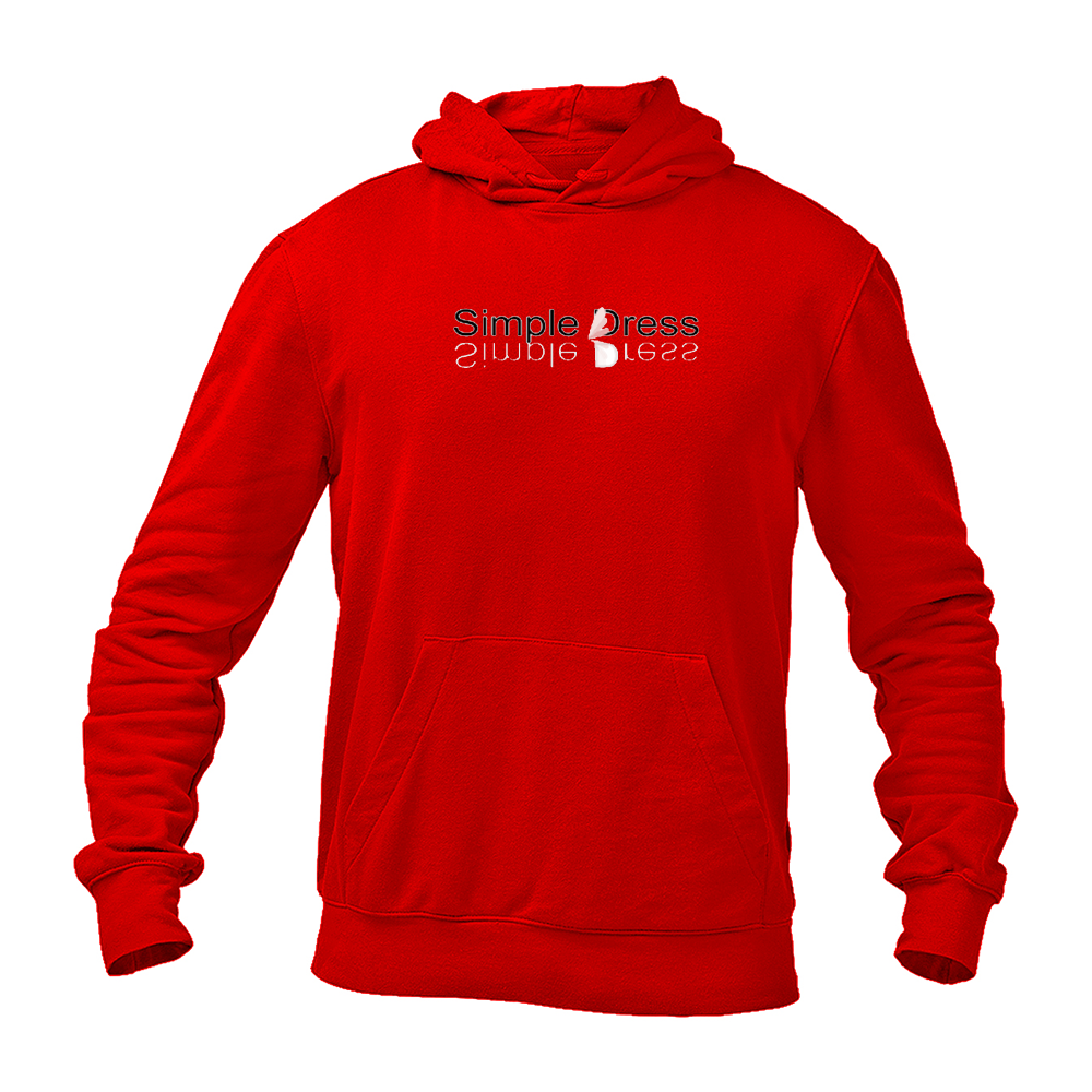 Men's Simple Dress Logo Pullover Hoodie