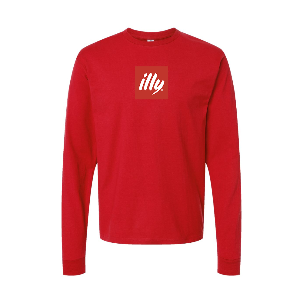 Youth Illy Logo Cotton Long Sleeve T-Shirt