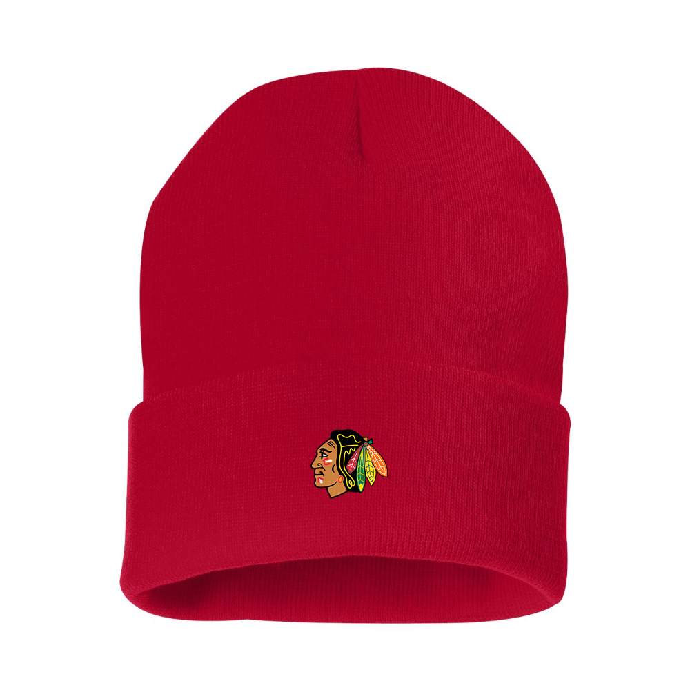 Blackhawks Logo Beanie Hat