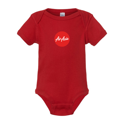 Air Asia Logo  Rabbit Skins Infant Baby Rib Bodysuit