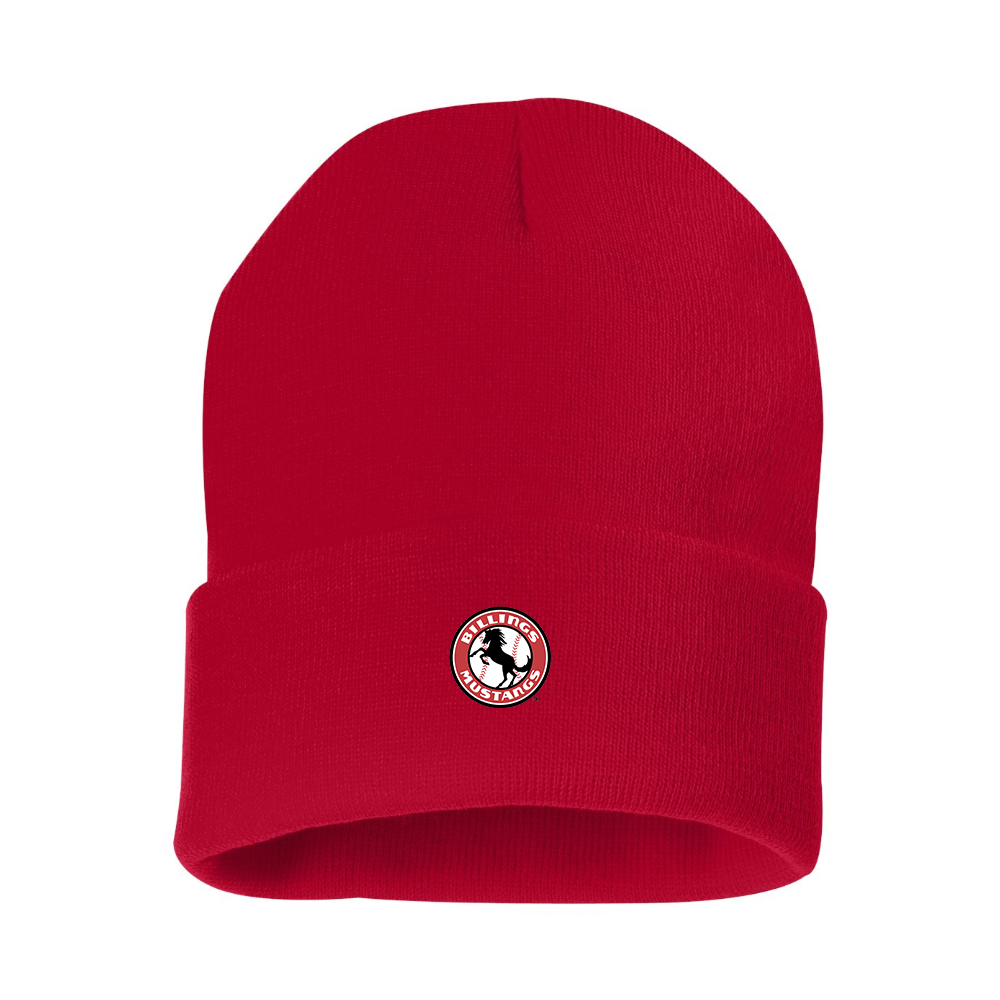 Billings Mustangs Logo Beanie Hat