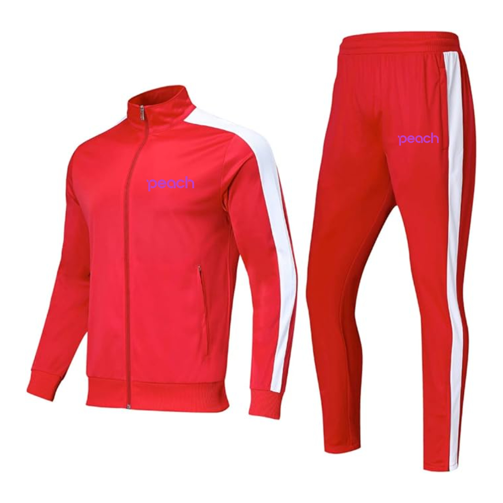 Men's Peach Aviation Logo Dri-Fit TrackSuit