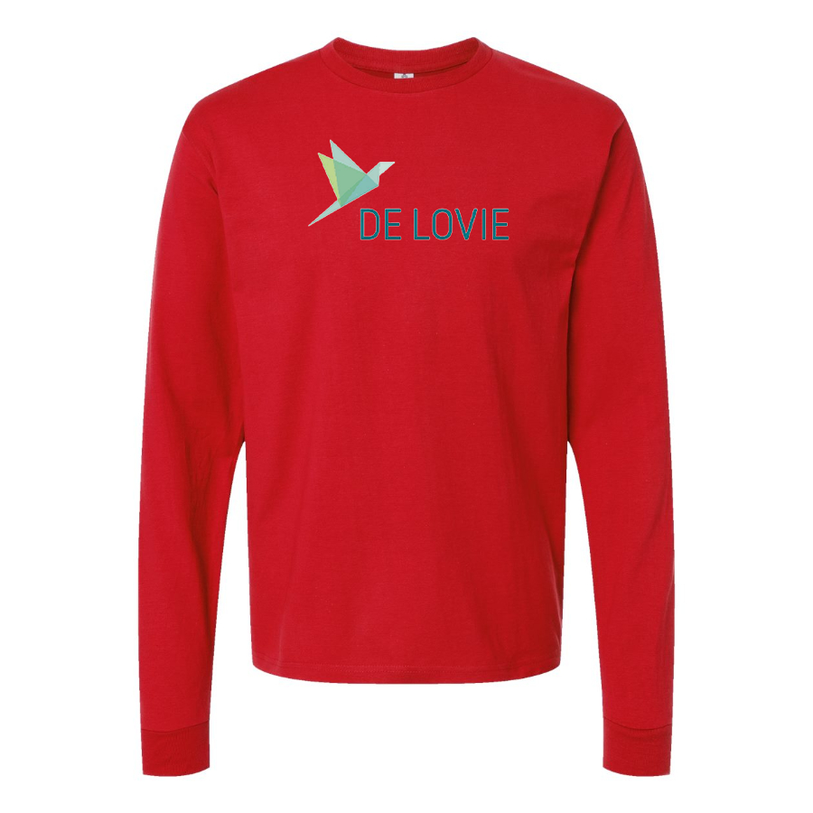 Men's De Lovie Logo Long Sleeve T-Shirt