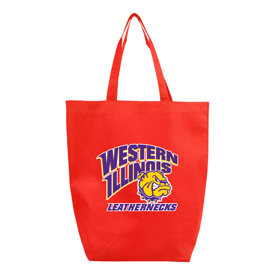 Western Illinois Leathernecks Q-Tees Non-Woven Gusset Bottom Tote