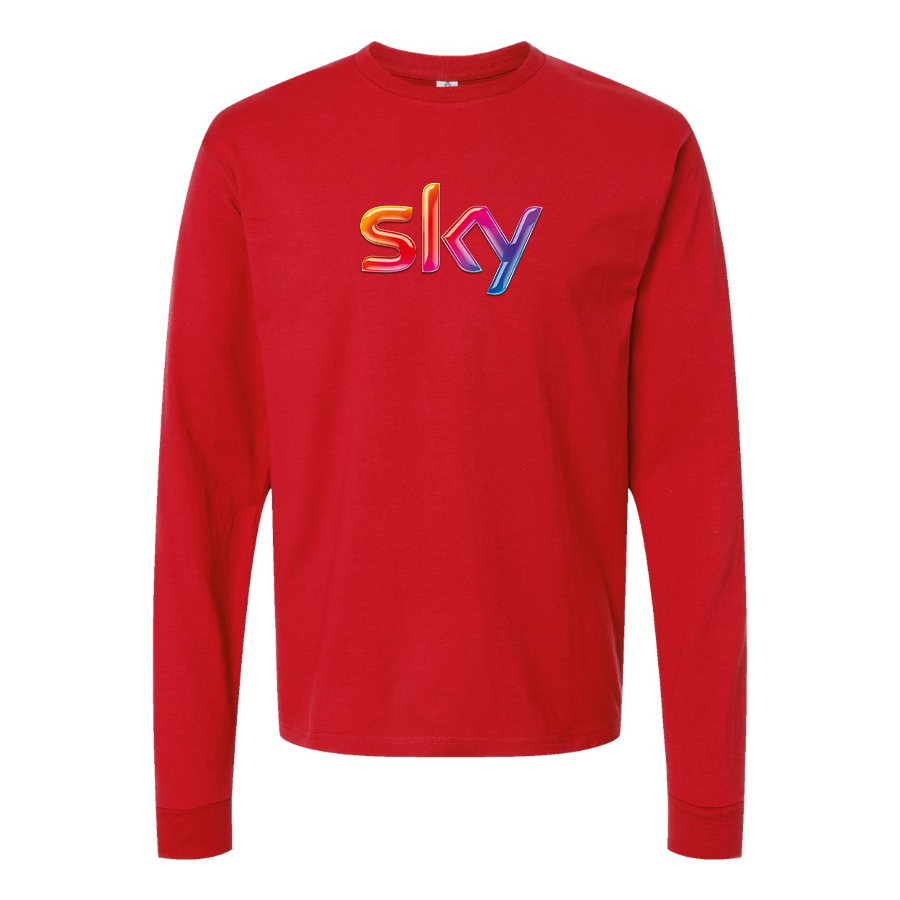 Men's Sky Logo Long Sleeve T-Shirt