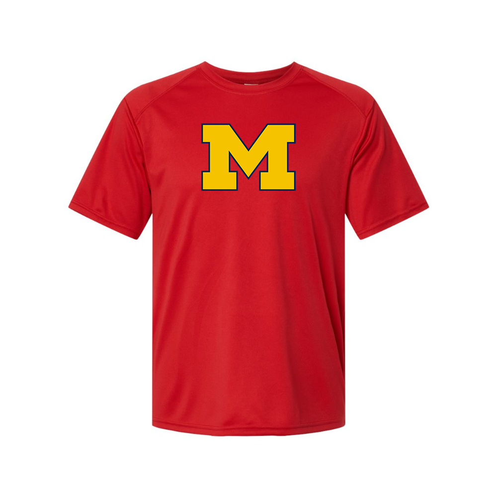 Men's Michigan Wolverines Logo Polyester T-Shirt