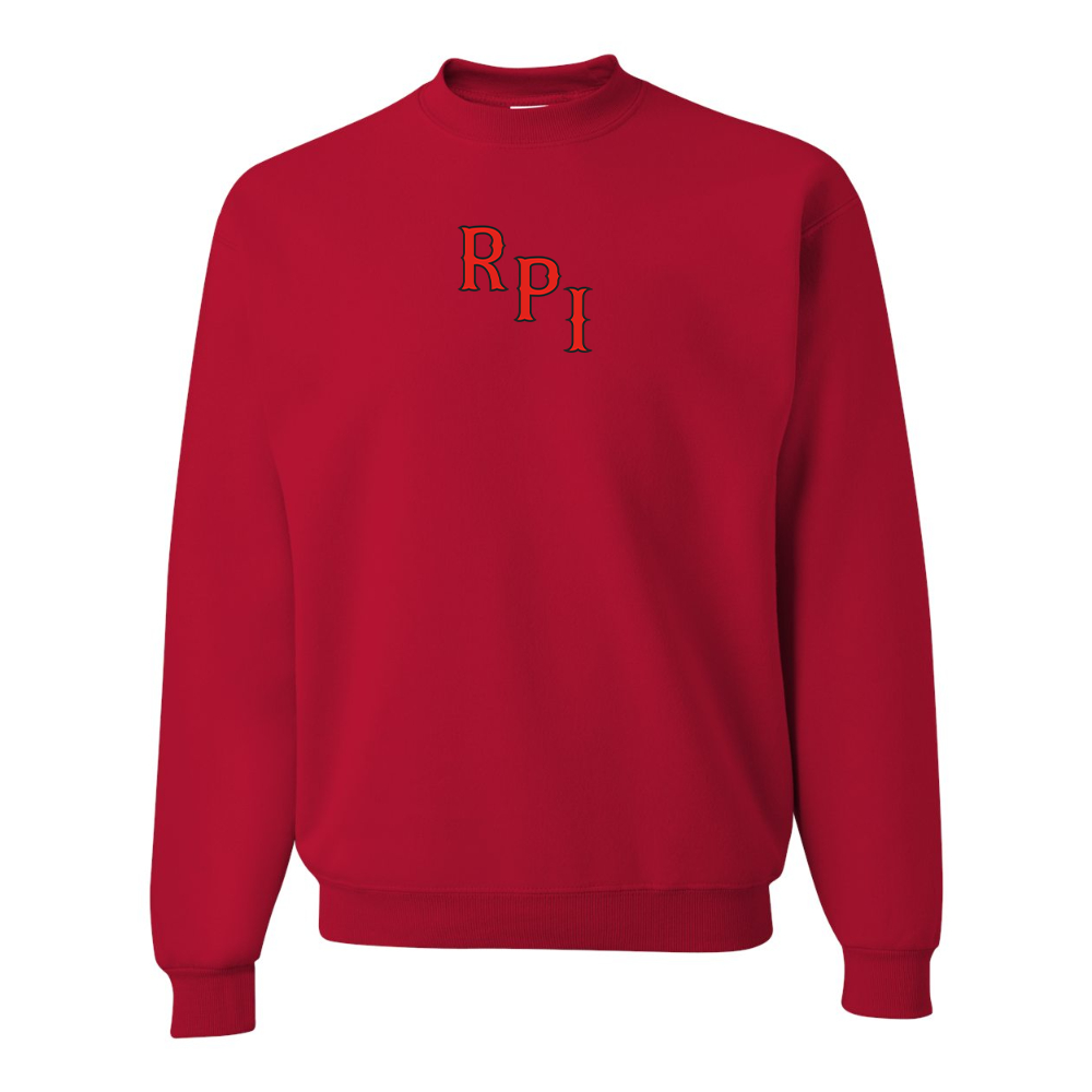Men's RPI Engineers Logo JERZEES NuBlend Crewneck Sweatshirt
