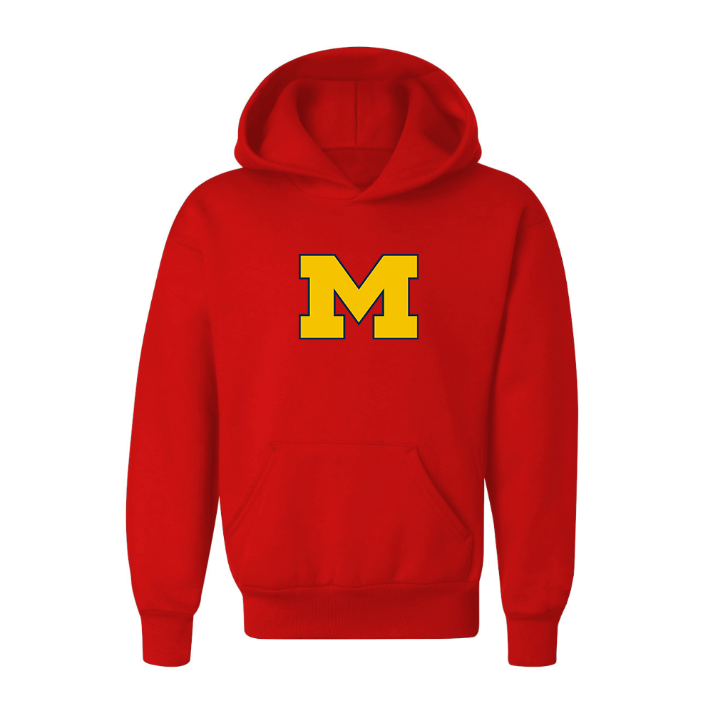 Youth Michigan Wolverines Logo Pullover Hoodie