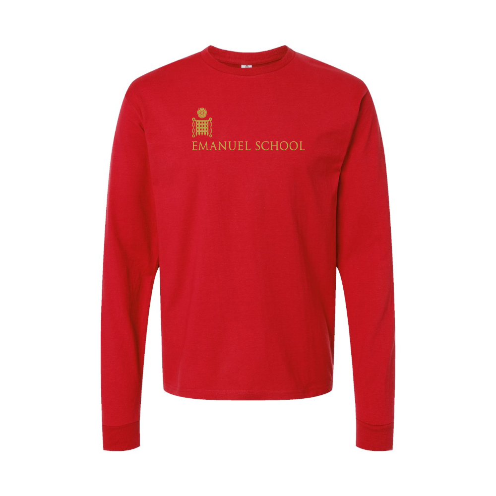 Youth Emanuel School Logo Cotton Long Sleeve T-Shirt