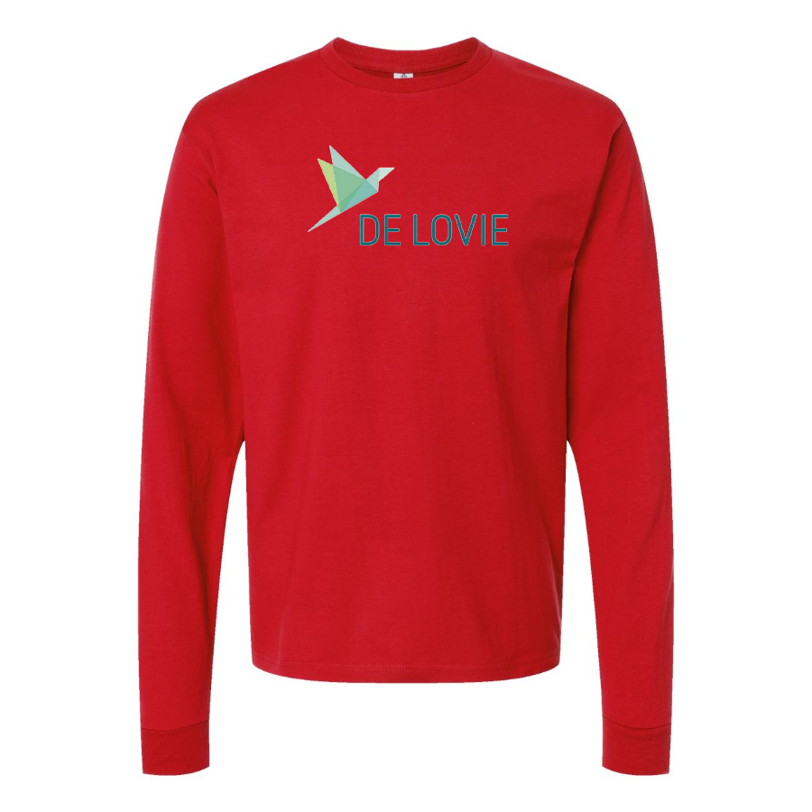 Youth De Lovie Logo Cotton Long Sleeve T-Shirt
