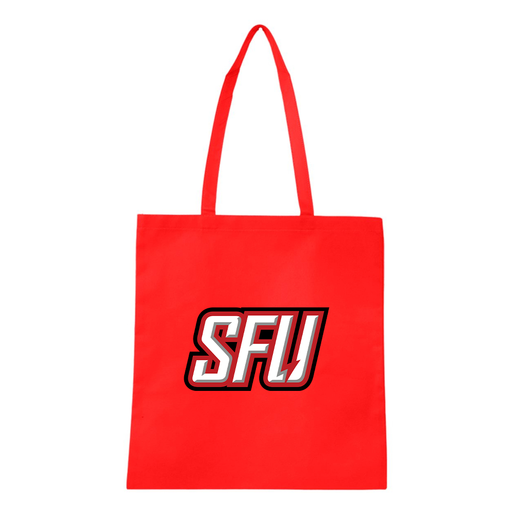 Saint Francis Red Flash Logo Q-Tees Non-Woven  Tote