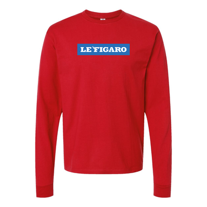 Men's Le Figaro Logo Long Sleeve T-Shirt