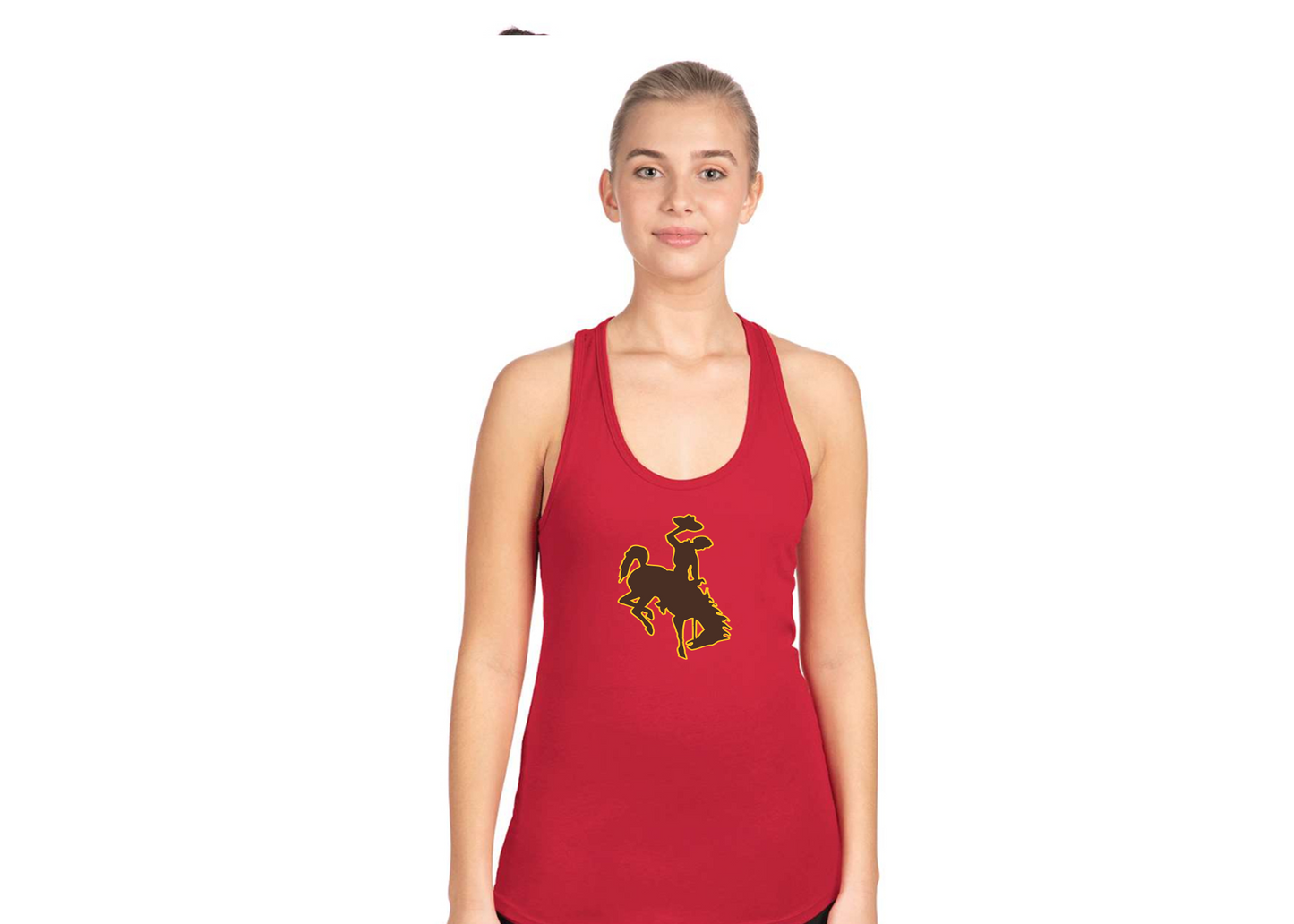 Women's Wyoming Cowboys Next Level Ideal Racerback Tank