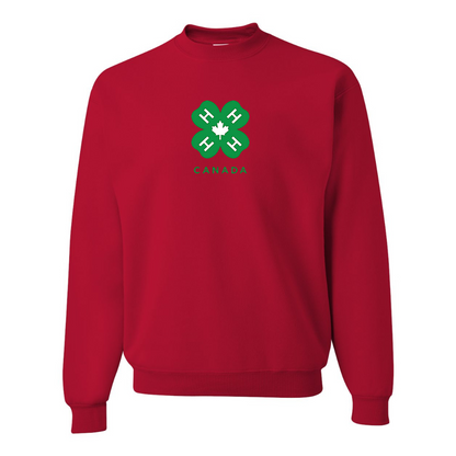 Men's 4H Canada Logo JERZEES NuBlend Crewneck Sweatshirt