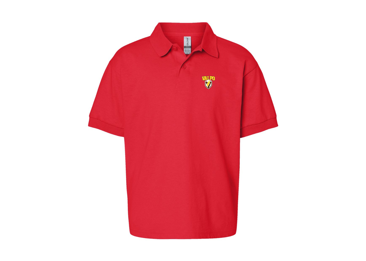 Youth Valparaiso Crusaders Gildan Dry Blend Jersey Polo