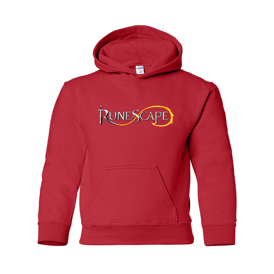 Youth Runescape Logo Gildan Heavy Blend  Hooded Sweatshirt