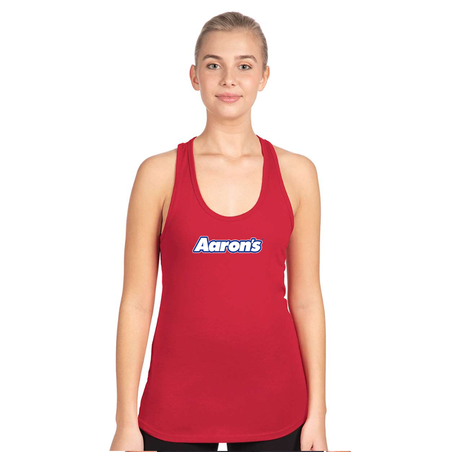 Women's Aaron_s Logo Next Level Ideal Racerback Tank