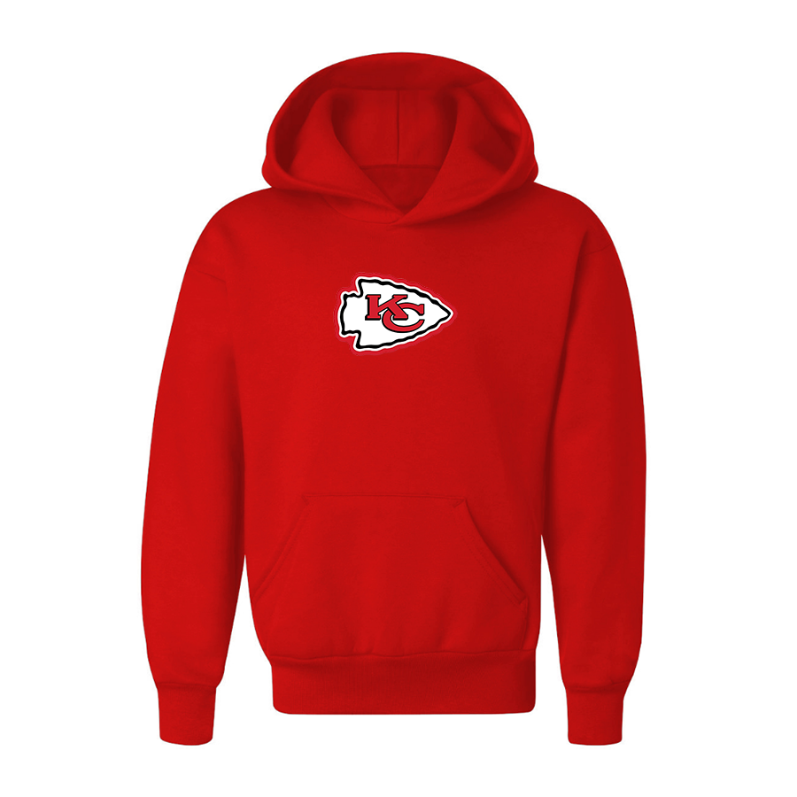 Youth KC Chiefs Logo Pullover Hoodie