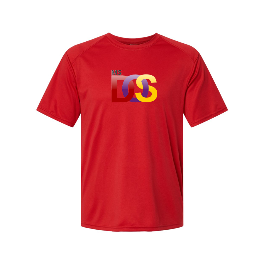 Men's MS DOS Logo Polyester T-Shirt