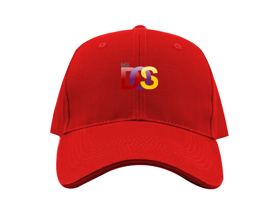 MS DOS Logo Dad Baseball Cap Hat