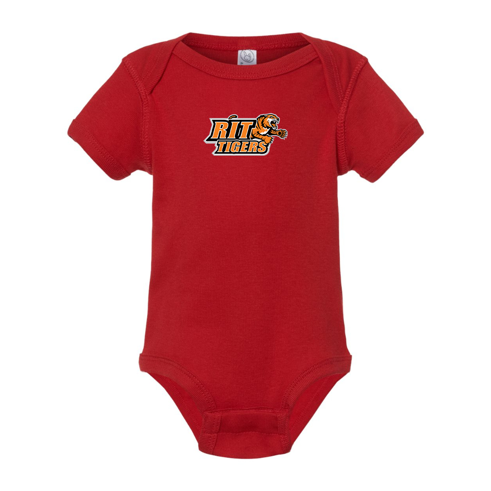 RIT Tigers Logo Rabbit Skins Infant Baby Rib Bodysuit