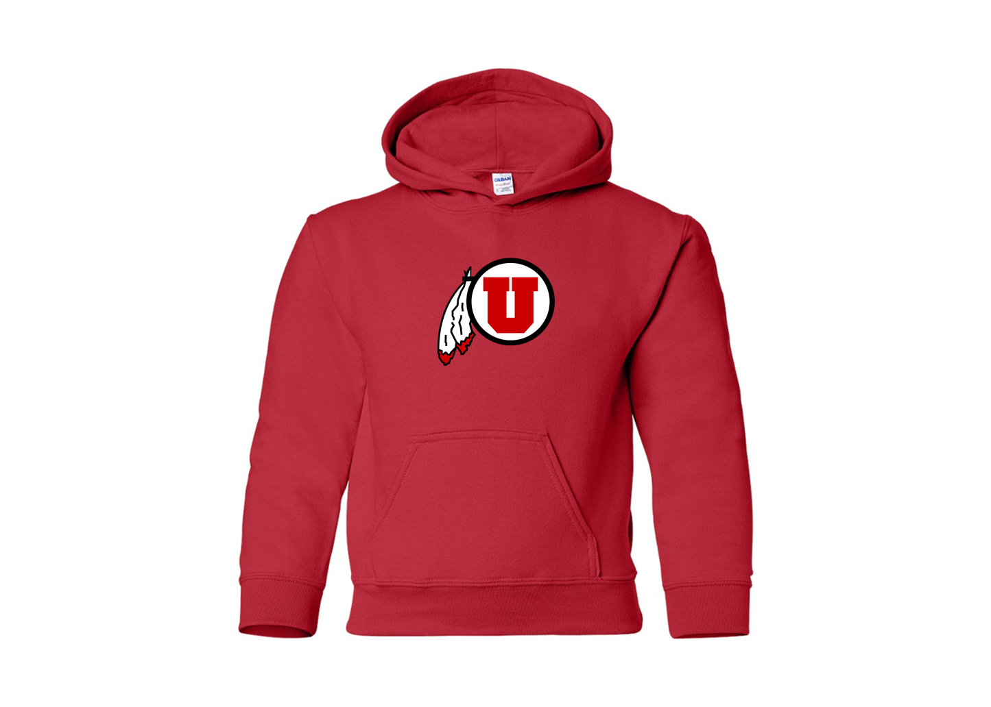 Youth Utah Utes Gildan Heavy Blend  Hooded Sweatshirt