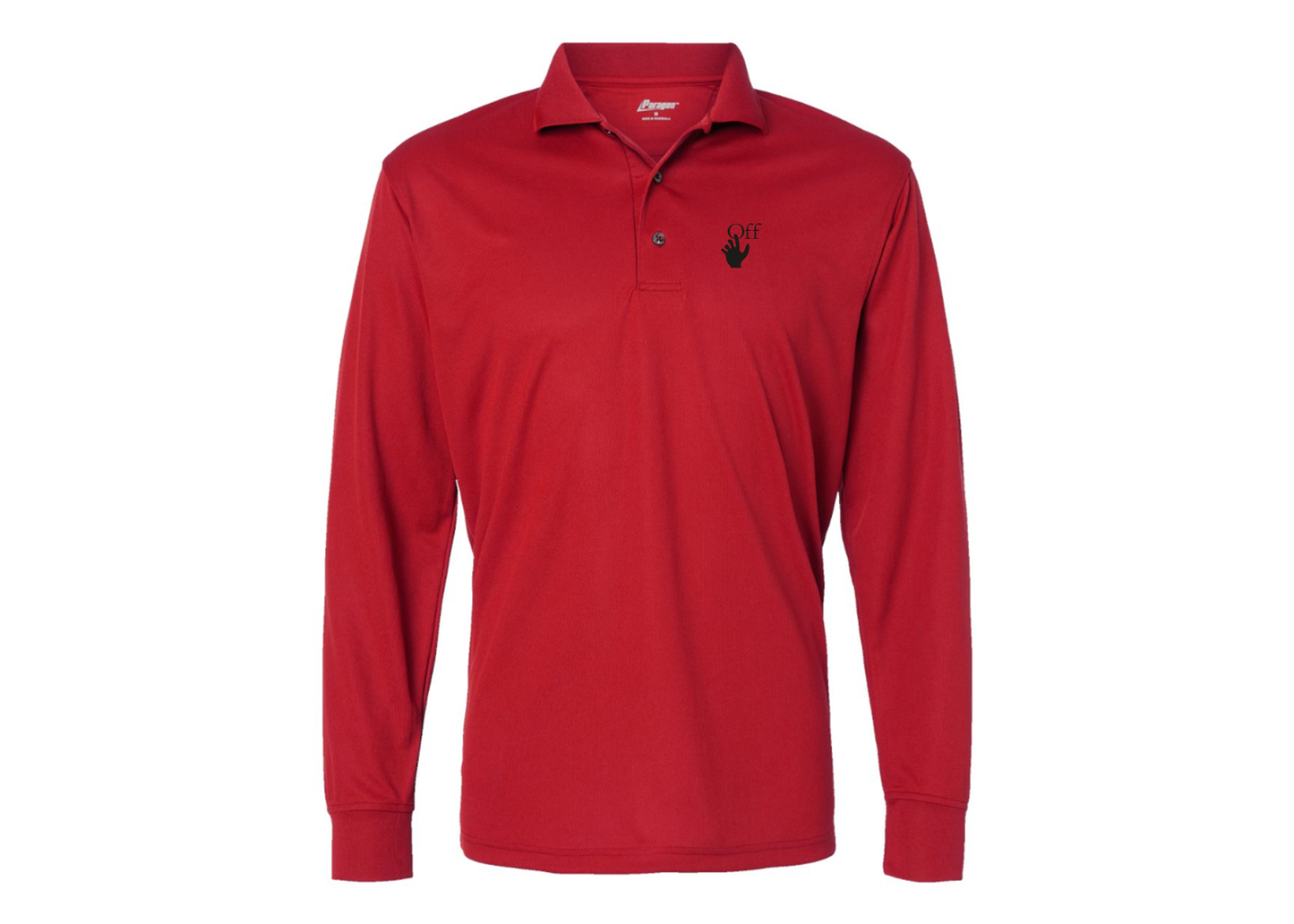 Men's Off-White Hand Paragon Prescott Long Sleeve Polo
