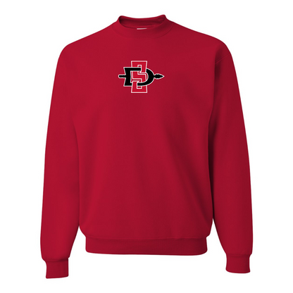 Men's San Diego State Aztecs Logo  JERZEES NuBlend Crewneck Sweatshirt