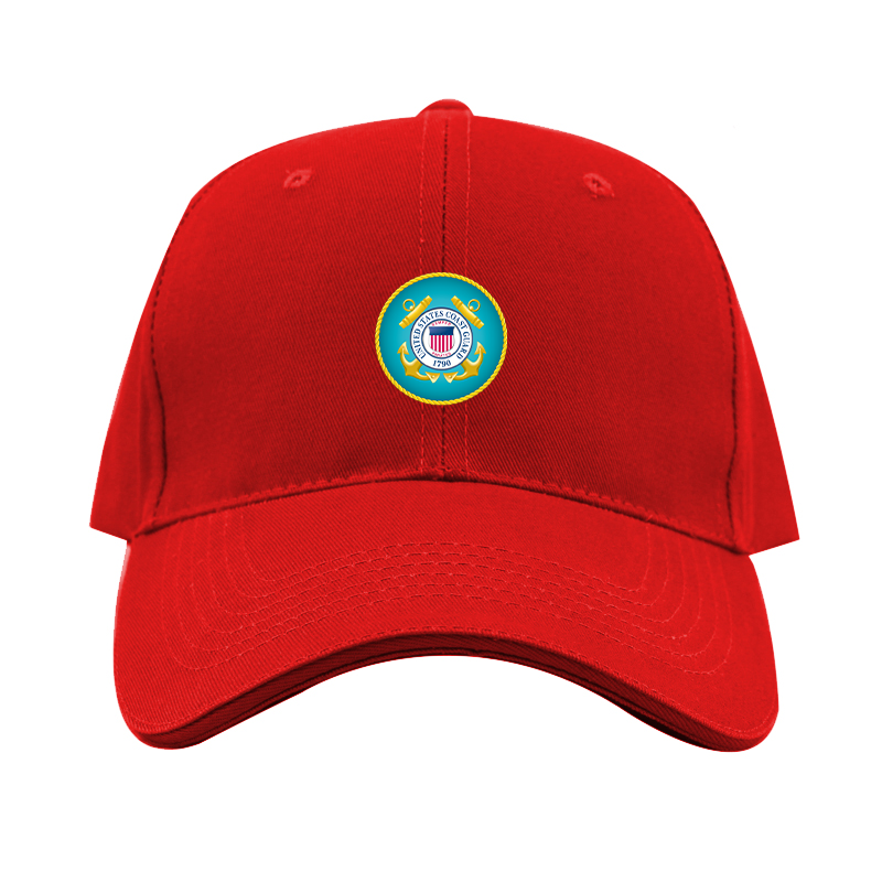 Coast Guard Logo Dad Baseball Cap Hat