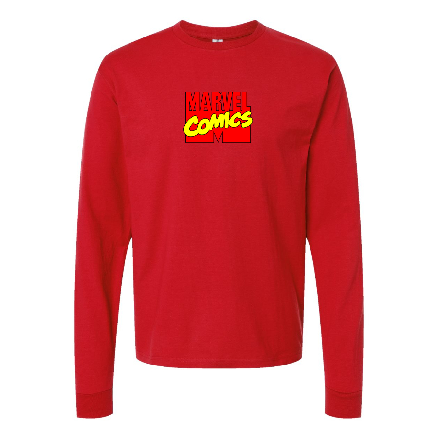 Men's Marvel Comics Logo Long Sleeve T-Shirt
