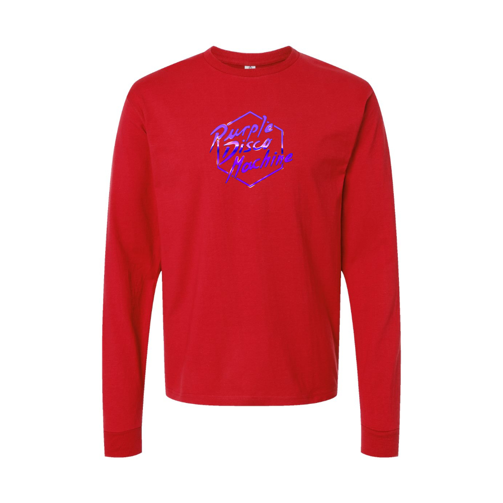 Youth Purple Disco Machine Cotton Long Sleeve T-Shirt