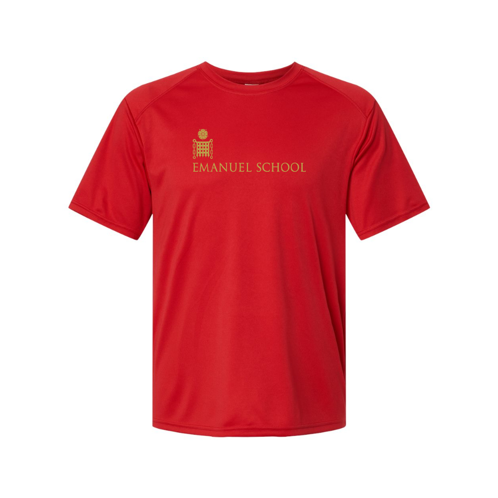 Men's Emanuel School Logo Polyester T-Shirt