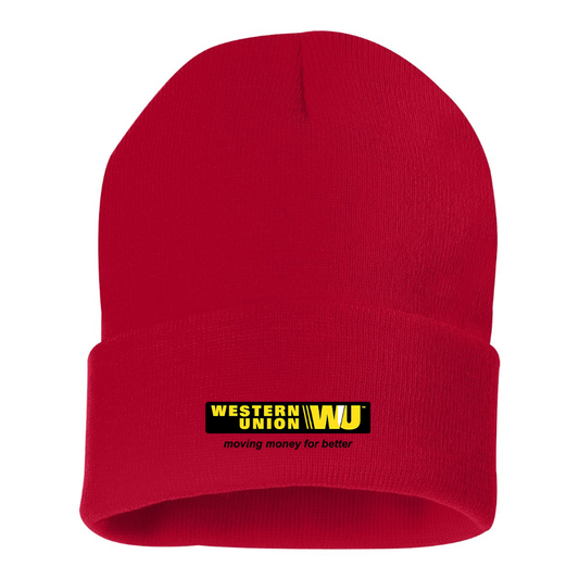 Wastern Union Logo Beanie Hat