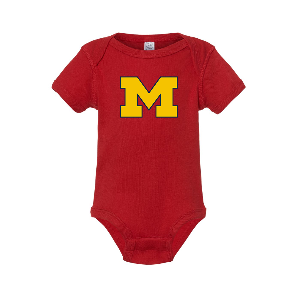 Michigan Wolverines Logo Baby Romper Onesie