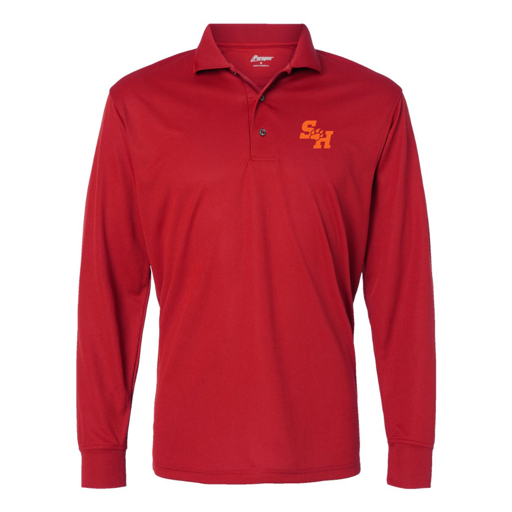 Men's Sam Houston State Bearkats Logo Paragon Prescott Long Sleeve Polo