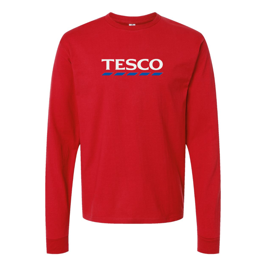 Youth  Tesco Logo Cotton Long Sleeve T-Shirt