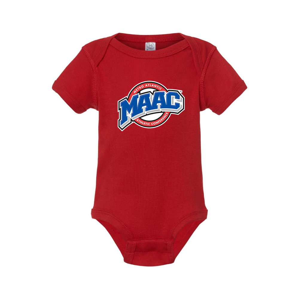 Metro Atlantic Athletic Conference Logo Baby Romper Onesie