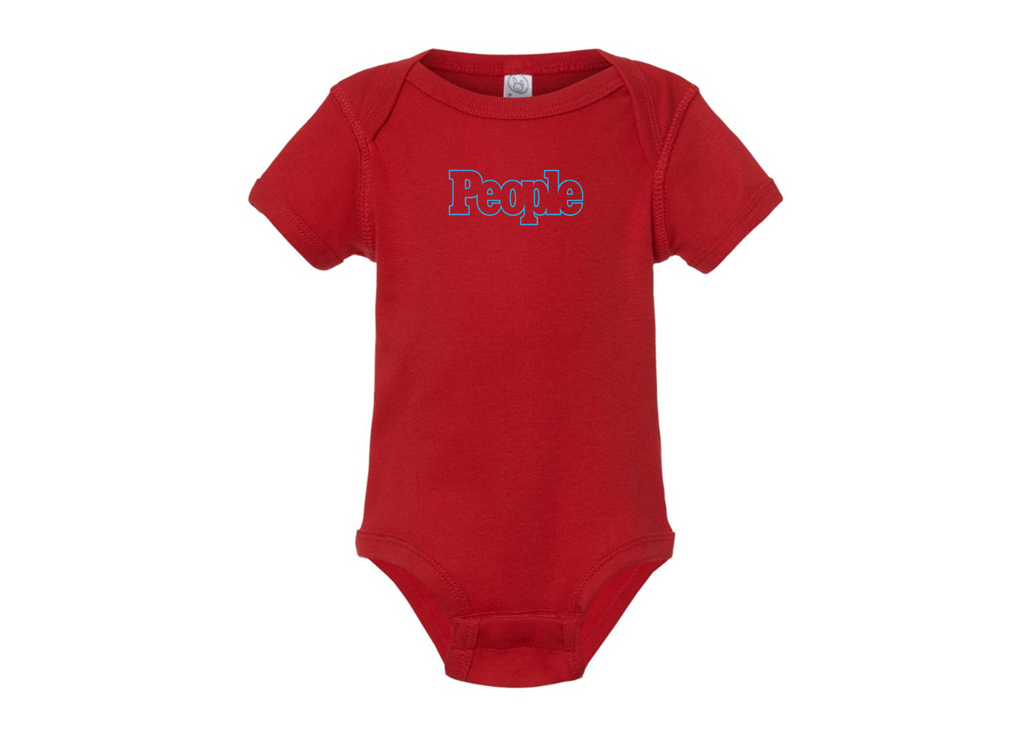 People Magazine Logo Rabbit Skins Infant Baby Rib Bodysuit