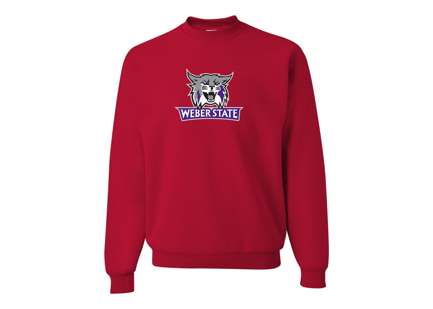 Men's Weber State Wildcats JERZEES NuBlend Crewneck Sweatshirt