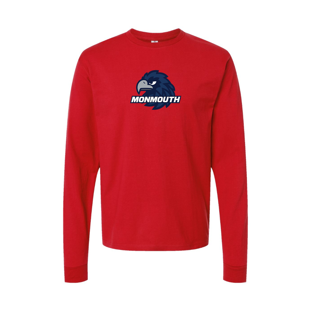 Youth Monmouth Hawks Logo Cotton Long Sleeve T-Shirt