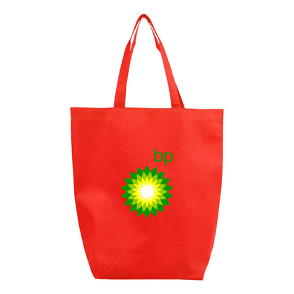 BP Oil Logo Q-Tees Non-Woven Gusset Bottom Tote