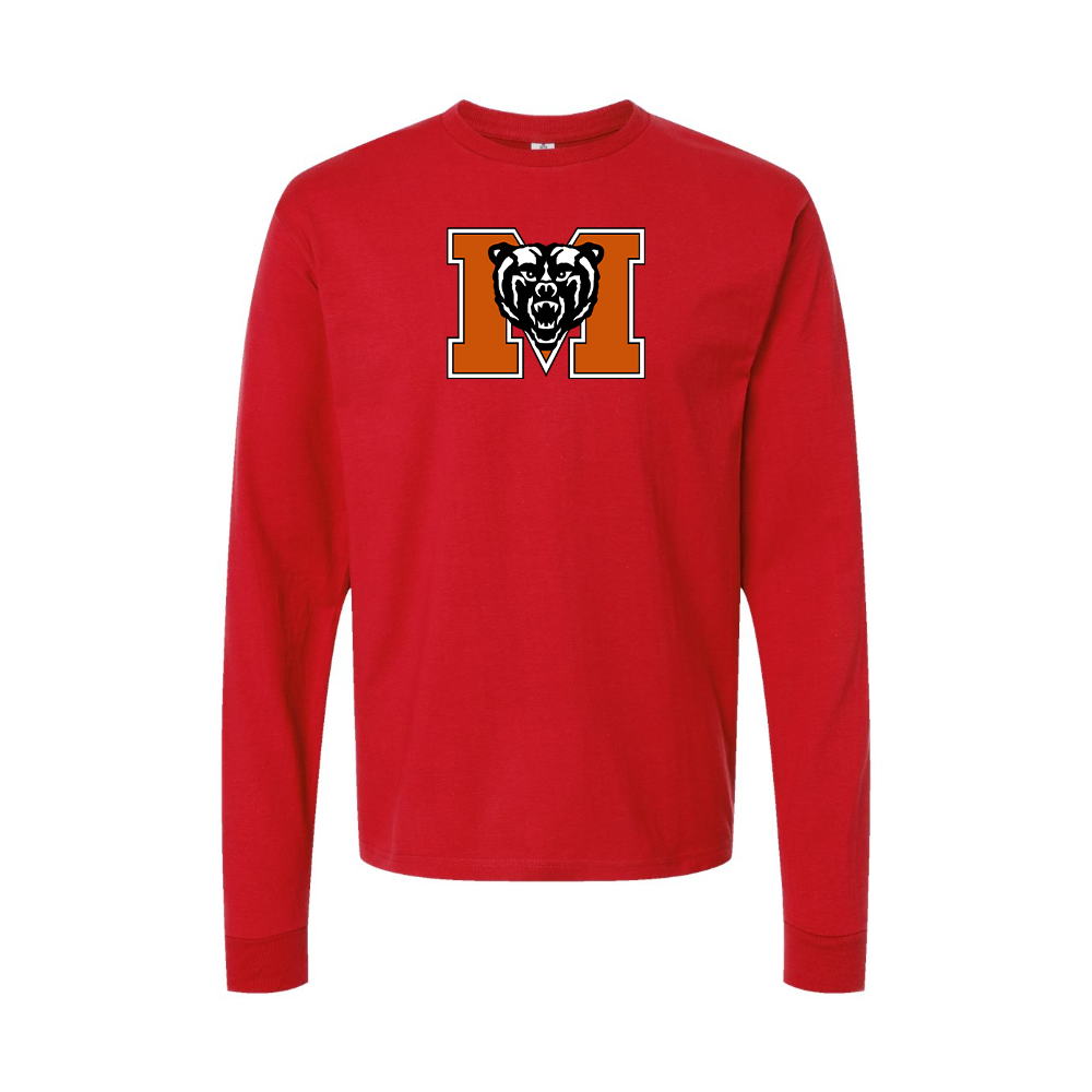 Youth Mercer Bears Logo Cotton Long Sleeve T-Shirt