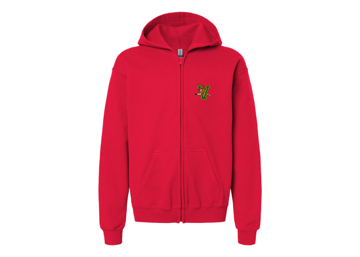 Gildan Heavy Blend Youth Vermont Catamounts Full Zip Hooded Sweatshirt